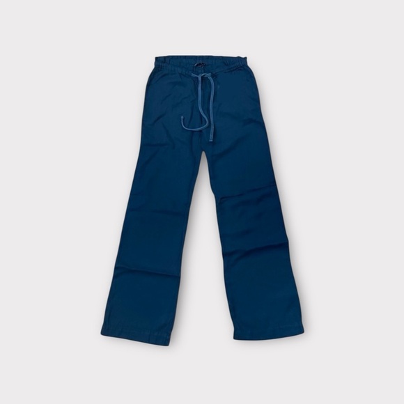 NWOT James Perse Wide Leg Drawstring Pants Blue Size 3 (Large) Cotton Cupro - Picture 1 of 10
